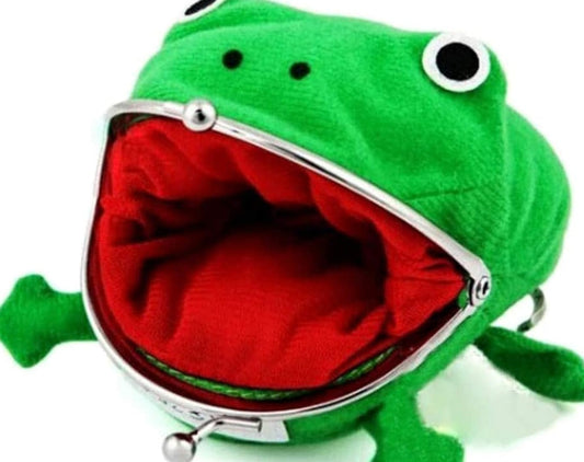 Cute Frog Wallet Anime Cosplay Cartoon Kitten Wallet Frog Exchange Wallet Small Wallet Funny Plush Toy Gift (Anime Frog)
